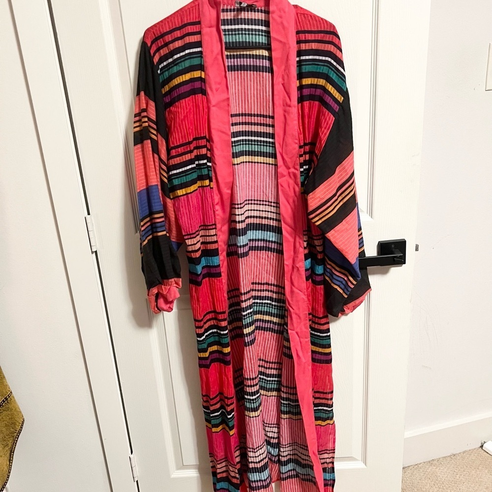 Anthropologie conditions apply  Striped colorful duster  Kimono - Picture 10 of 11